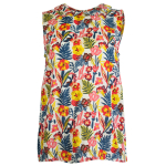 Sleeveless floral shirt