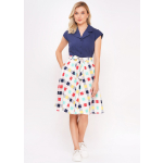 The Ava contrast check Dress