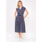 The Ava dascher print midi Dress