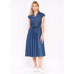 The Ava denim midi Dress