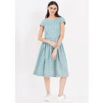 The Mona Swan Print Dress