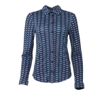 The Olive Geo Wave Print Shirt