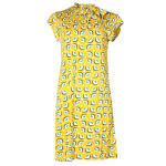 Twiggy geo pattern jersey dress
