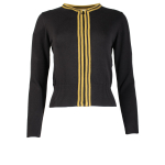 Zip-Through Stripe Cardigan