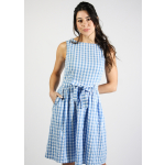 Brigette fit & flare check Dress