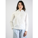 Poplin shirt with pleats