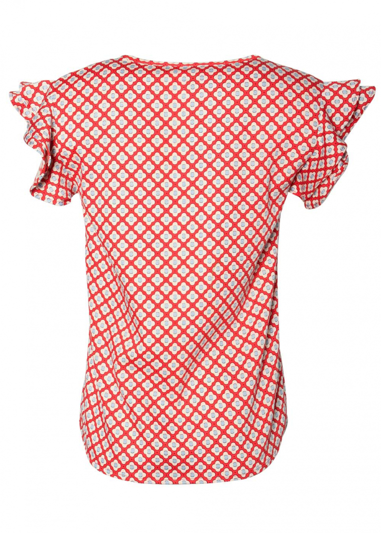 Fara Flutter Sleeve Print Top Fara Flutter Sleeve Print Top
